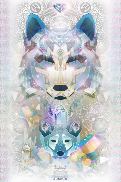 Crystalline Wolf Totem By Mugwort